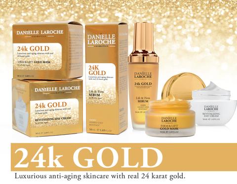 Danielle Laroche 24K Gold line from cosmetic manufacture in EU