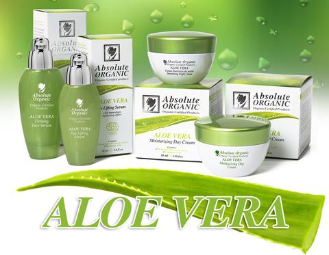 Absolute Organic Aloe Vera line from cosmetic manufacture in EU