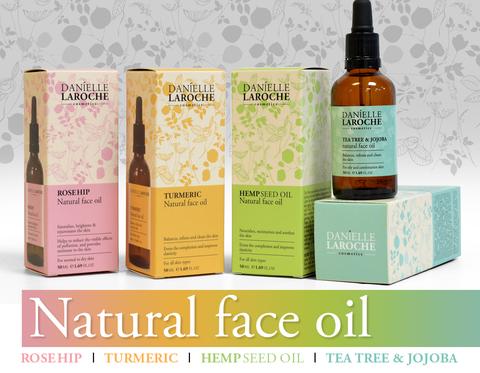 Danielle Laroche natural face oil line from cosmetic manufacture in EU
