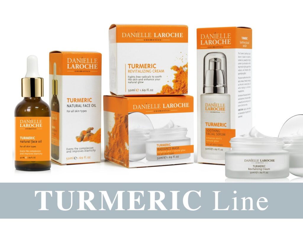 Danielle Laroche Turmeric line from cosmetic manufacture in EU