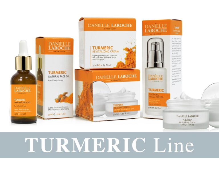 Danielle Laroche Turmeric line from cosmetic manufacture in EU